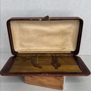 Antique Leather The Dahme Company Cincinnati Case or Dresser Box